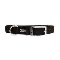 Prestige Pet Single Layer Nylon Adjustable Dog Collar Brown 3/4 Inch x 30cm