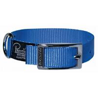 Prestige Pet Single Layer Nylon Adjustable Dog Collar Blue 3/4 Inch x 36cm