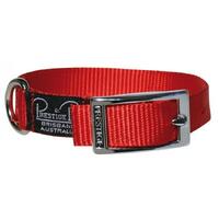 Prestige Pet Single Layer Nylon Adjustable Dog Collar Red 3/4 Inch x 36cm