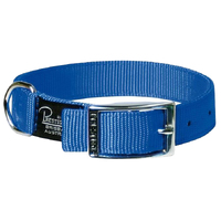 Prestige Pet Double Layer Nylon Adjustable Dog Collar Blue 41cm