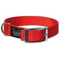 Prestige Pet Double Layer Nylon Adjustable Dog Collar Red 51cm