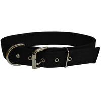 Prestige Pet Wide Nylon Adjustable Dog Collar Black 56cm