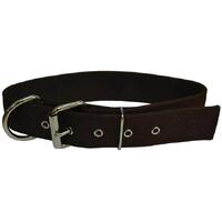 Prestige Pet Wide Nylon Adjustable Dog Collar Brown 66cm