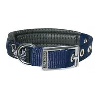 Prestige Pet Soft Padded Adjustable Dog Collar Navy 3/4 Inch x 36cm