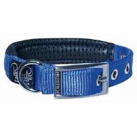 Prestige Pet Soft Padded Adjustable Dog Collar Blue 3/4 Inch x 41cm