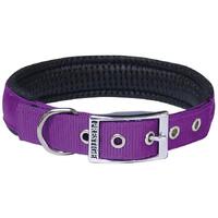 Prestige Pet Soft Padded Adjustable Dog Collar Purple 1 Inch x 56cm