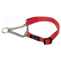 Prestige Pet 1 Inch Adjustable Semi Choke Dog Collar Red 36-66cm