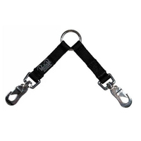 Prestige Pet Two-Dog Coupler Leash Attachment Black 3/4 Inch x 122cm