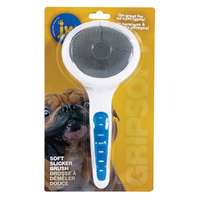 Gripsoft Soft Pin Slicker Brush Pet Grooming Tool for Dogs Large