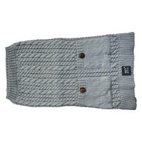 Zeez Cable Knitted Indoor Dog Sweater Grey XL 45cm