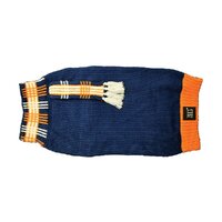 Zeez Knitted Dog Sweater w/ Scarf Navy Large 39cm