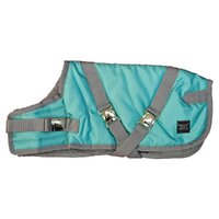 Zeez Supreme Dog Coat Mint Green/Grey Size 12 31cm