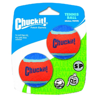 Chuckit Tennis Ball Interactive Play Dog Toy Small 5cm 2 Pack