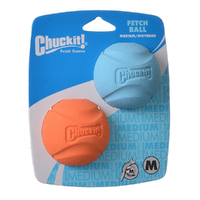 Chuckit Fetch Ball Throw & Fetch Dog Toy Medium 6cm 2 Pack