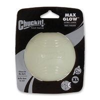 Chuckit Fetch Games Max Glow Ball Interactive Pet Dog Toy 9cm XL