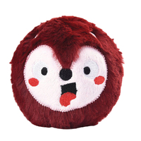 HugSmart Super Ball Zoo Ball Fox Interactive Plush Dog Squeaker Toy 10cm