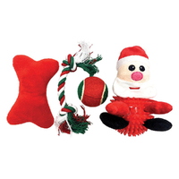 Prestige Pet Christmas Dog Gift Pack Interactive Play Dog Toy 4 Pack