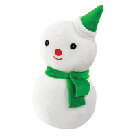 Snuggle Pals Christmas Snowman w/ Squeaky Ball Interactive Dog Toy 17cm