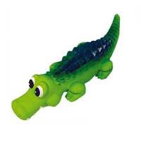 Prestige Pet Squeaky Latex Crocodile Dog Squeaker Toy 35cm