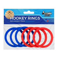 Formula Sports Hookey Replacement Rings Blue & Red 6 Pack (AAC015382)