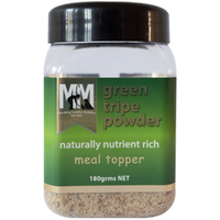 MFM Pets Green Tripe Naturally Nutrient Rich Meal Topper Powder 180g 