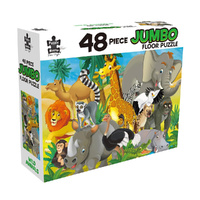 Puzzle Master Wild Animals Jumbo Floor Jigsaw Puzzle 48 Pieces (BMS012582)