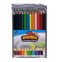 Scribbles Stationery Jumbo Colouring Pencils 12 Pack (BMS971707)