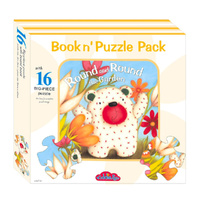 Round & Round the Garden Book N Puzzle Pack with 16 Big-Piece Puzzle (BRO418715)