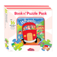 Wheels on the Bus Book N Puzzle Pack with 16 Big-Piece Puzzle (BRO691891)