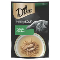 Dine Melting Soup Cat Food Tuna & Chicken 40g x 12 