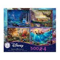 Ceaco Thomas Kinkade Disney Series 7 4-in-1 Jigsaw Puzzle 500 Pieces (CEA3673)