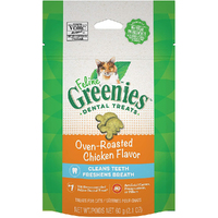 Greenies Cat Dental Treats Oven Roasted Chicken Flavour 60g x 10 Pack