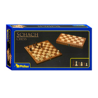 Philos Schach Folding Wooden Chess Set 2 Players 30cm (CHS2625)