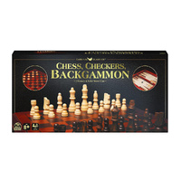 Cardinal Chess Checkers & Backgammon 2-Players Ages 8+ 12 Inch (CLA339350)