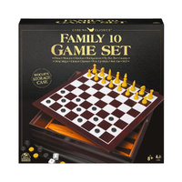 Cardinal Classics Family 10 Game Set with Wooden Storage Case (CLA372661)