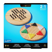 Cardinal Classics Chinese Checkers/Solitaire for Ages 6+ (CLA439111)