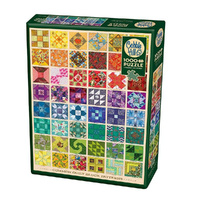 Cobble Hill Common Quilt Blocks Jigsaw Puzzle incl Poster 1000pcs (COB40048)