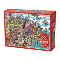 Cobble Hill DoodleTown Viking Village Jigsaw Puzzle 1000pcs (COB44504)