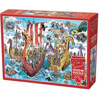 Cobble Hill DoodleTown Viking Voyage Jigsaw Puzzle 1000pcs (COB44505)