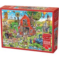 Cobble Hill DoodleTown Farmyard Folly Jigsaw Puzzle 1000pcs (COB44509)