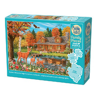 Cobble Hill Cottage Pond Family Pieces Jigsaw Puzzle 350pcs (COB47036)