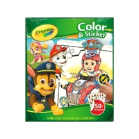 Crayola Paw Patrol Color & Sticker 50+ Stickers 32 Pages (CRA04-6920)