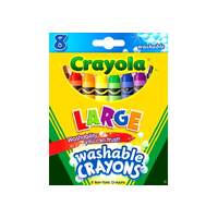 Crayola Washable Crayons Non-Toxic for Kids Large 8 Pack (CRA52-3280)