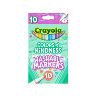 Crayola Color of Kindness Washable Markers 10 Pack (CRA58-7807)