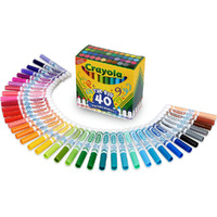 Crayola The Big 40 Ultra-Clean Washable Markers Versatile Tip (CRA58-7858)