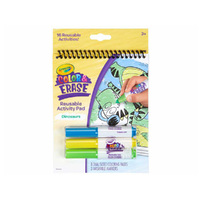 Crayola Dinosaurs Color & Erase Reusable Activity Pad for Kids (CRA81-1491)