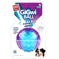 Gigwi Transparent Dog Squeaker Ball Toy Large Pack 