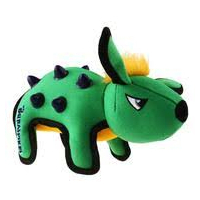 Gigwi Duraspikes Push To Mute Dog Toy Durable Rabbit Green 