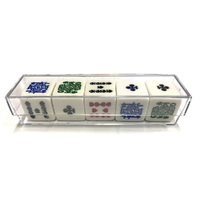 Puzzles & Games Poker Dice Game with Plastic Case (DICPOKER)