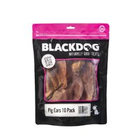 Blackdog Pig Ears Natural Dog Chew Treats 10 Pack